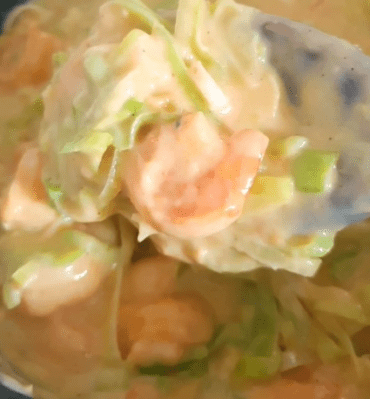 Alho Poró Com Camarão